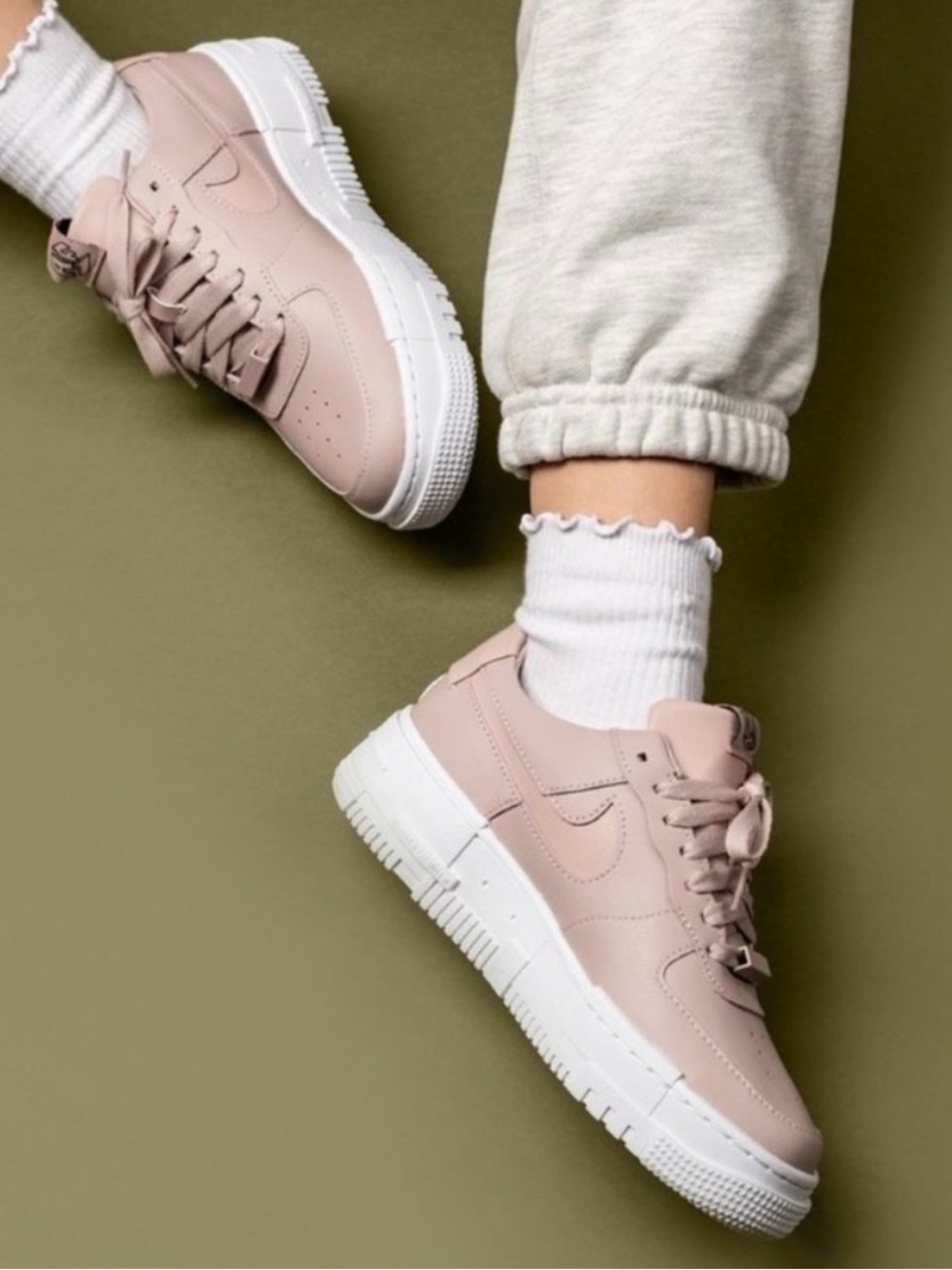 Nike Air Force 1 AF1 Pixel Beige Pink White CK6649-200 Women’s